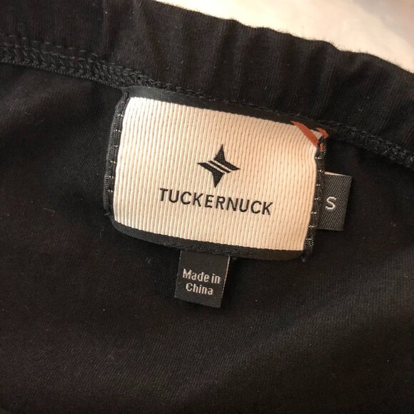 NWOT Tuckernuck Black 3/4 Sleeve Off the Shoulder Marissa Tiered Midi Dress Sz S - Picture 4 of 5